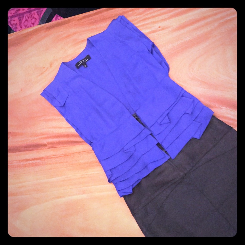 Robert Rodriguez Designer Modern Plunge Silk Top